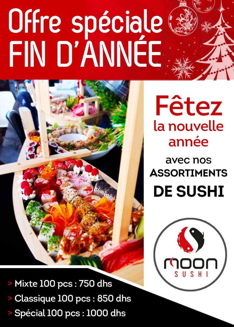 Fêtez le nouvel an en Sushi! Moon Sushi